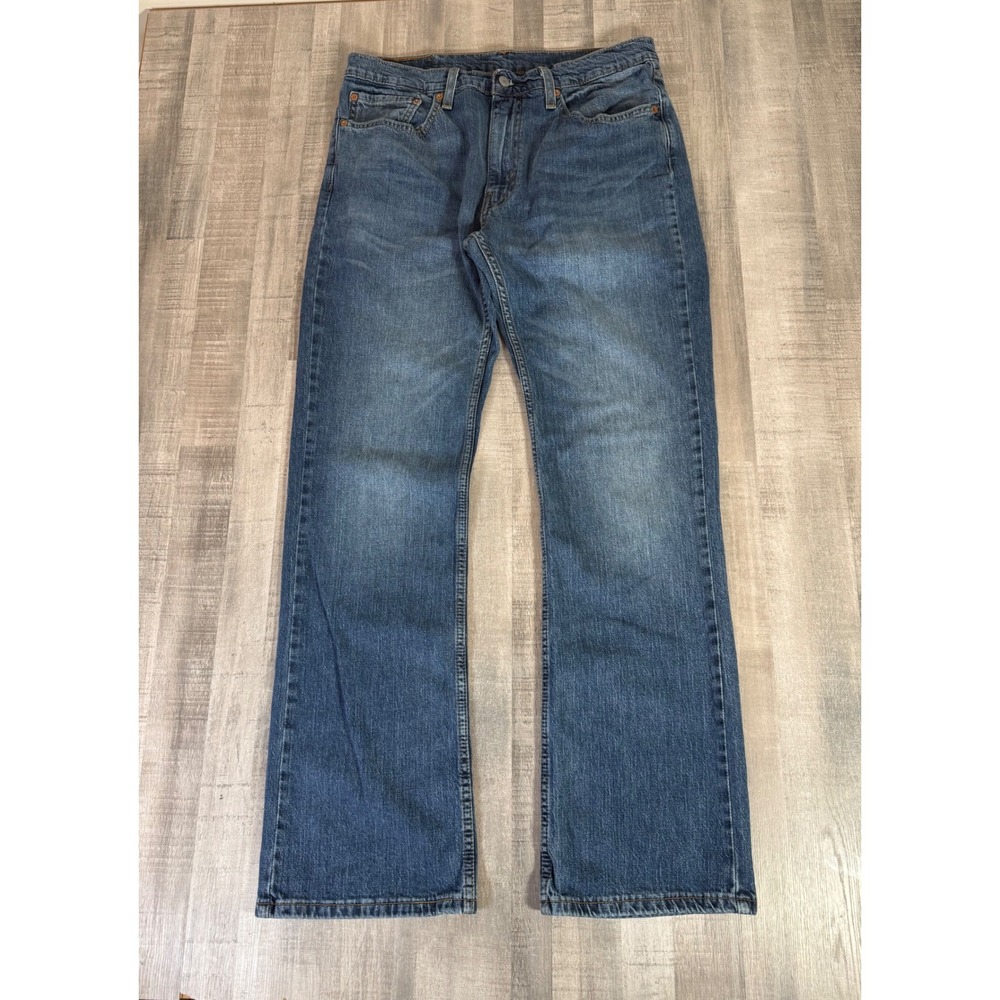 Levis 527 Slim Bootcut Jeans Mens 34x34 Blue Medium Wash Denim 05527-0685